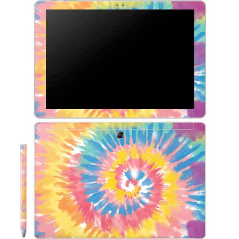 Rainbow Tie Dye Galaxy Book 12in Skin
